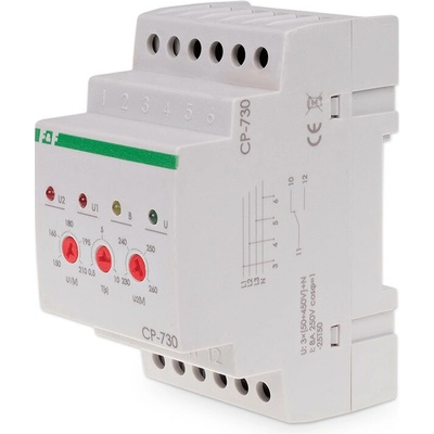 CP-730 - Napäťové relé s časovou blokádou, 3x 50-450V, 10A