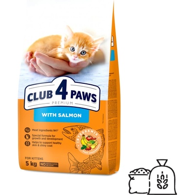 Club4Paws Premium pre mačiatka s lososom 5 kg