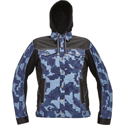 Cerva bunda Neurum Camouflage s kapucí maskáč Navy