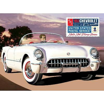 AMT Plastikový model auta 1953 Chevy Corvette(USPS Stamp Series) 1:25