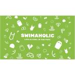 Swimaholic swimming world microfibre towel зелен
