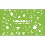 Swimaholic swimming world microfibre towel зелен