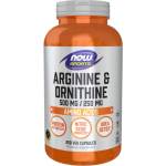 NOW Arginine/Ornithine 500/250 mg [250 капсули]