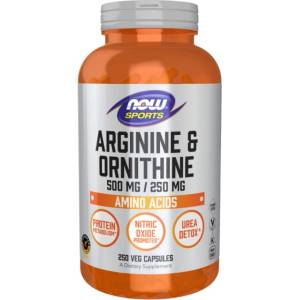 NOW Arginine/Ornithine 500/250 mg [250 капсули]