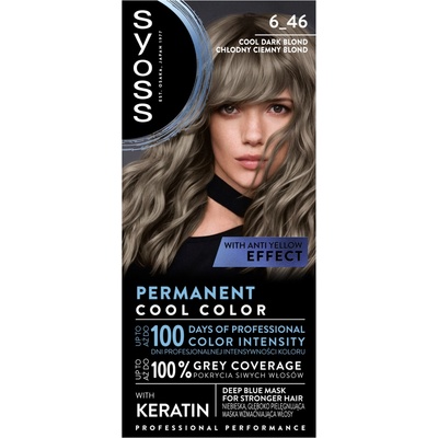Syoss Permanent Cool Color farba na vlasy 6_46 Cool Dark Blonde