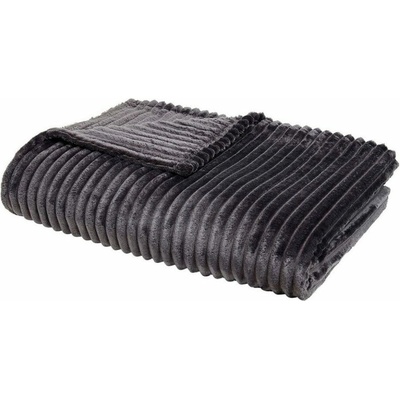 Today pléd Ribbed Fusain 150x200