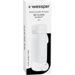 WESSPER Glass filtration water bottle WESSPER 500ml white