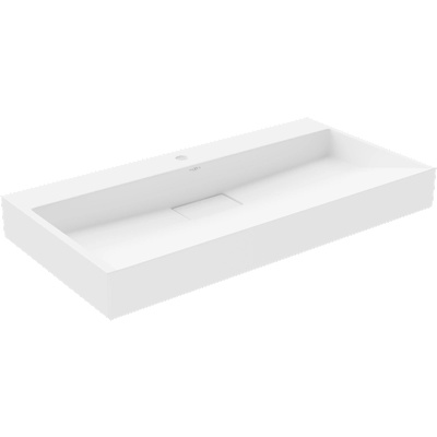 Mexen Ava мивка плотова от конгломерат 1/O 90 х 46 cm, бяла - 23019001 (23019001)