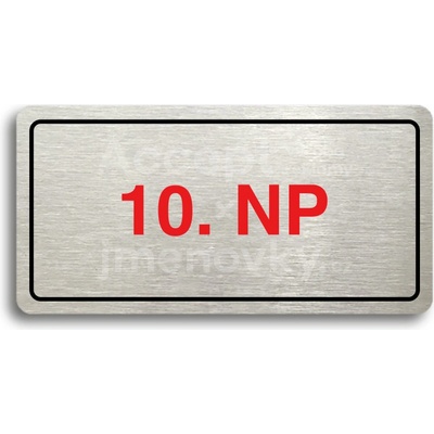 ACCEPT Piktogram 10. NP - stříbrná tabulka - barevný tisk