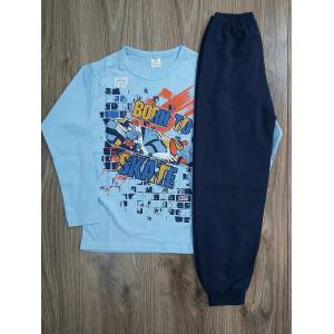 КомТекс Пижама с дълъг ръкав Skate, 122, 128