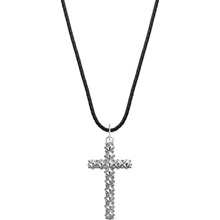 Rebel & Rose Studded cross black NL028-S-70