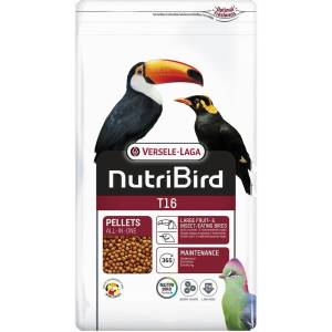 Versele-Laga NUTRIBIRD Т16 Екструдирани пелети - Поддържаща храна за големи птици, хранещи се с плодове и насекоми 10 kg