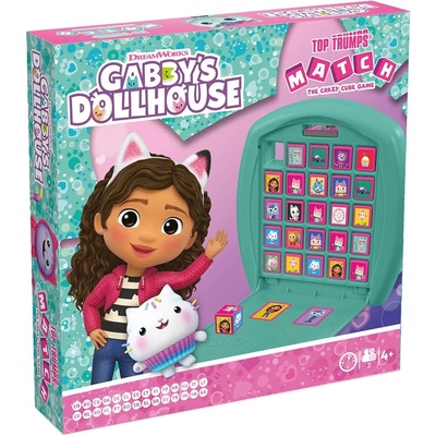 Winning Moves Игра с карти и кубчета Top Trumps Match - Gabby's Dollhouse (WM04252)