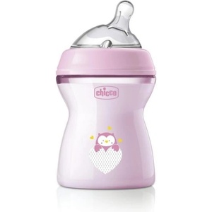 Chicco Бебешка бутилка Natural Feeling 250 ml момиче 2m+ (81323.10)