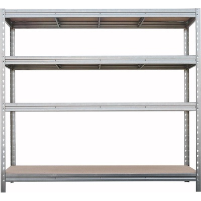 Majster Regál Bullrack Rivet 200 x 200 x 60 cm 4 police zinok