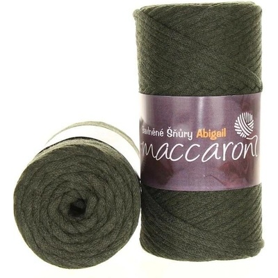 Maccaroni Abigail 3 mm tmavá khaki