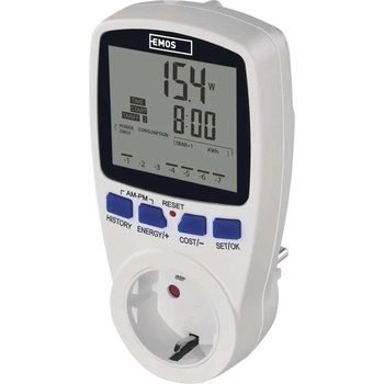 EMOS ЦИФРОВ ВАТМЕТЪР ДНЕВНА/НОЩНА ТАРИФА 4829 emos (4829)