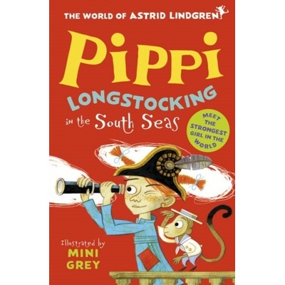 Pippi Longstocking in the South Seas - Astrid Lindgren, Mini Grey ilustrácie