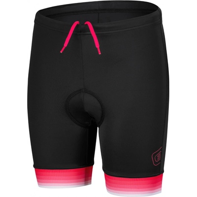 Etape junior 2.0 dětské cyklistické kraťasy černá /růžová