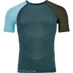 Ortovox Мъжко мериносово термобельо Ortovox 120 Comp Light Short Sleeve Merino base layer - Dark Arctic Grey - размер XXL (015-0903-0715)