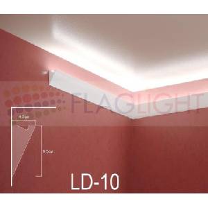  Ld-10 Декоративен профил за скрито led осветление ► 2метра (ld10)