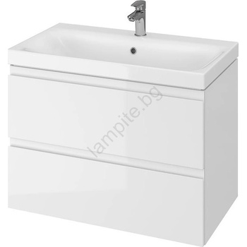 Cersanit S801-221-DSM - Стенен шкаф за баня с мивка MODUO 80 см бял (CS0152)