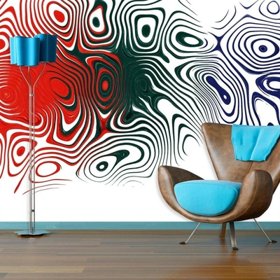 Tapeta SABLIO Dvoubarevná abstrakce, rozměry 336x220 cm
