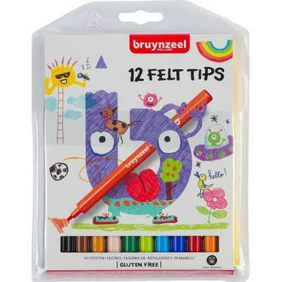 Bruynzeel 60121112 Tenké fixy sada 12 barev