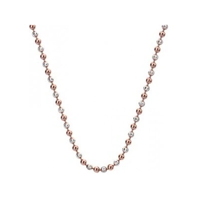 Hot Diamonds Stříbrný řetízek Emozioni Silver and Rose Gold Bead CH019