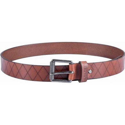 Alpenleder opasek kožený Belt Raute světle hnědý