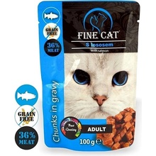 FINE CAT GRAIN-FREE Adult LOSOS v omáčke 22 x 100 g