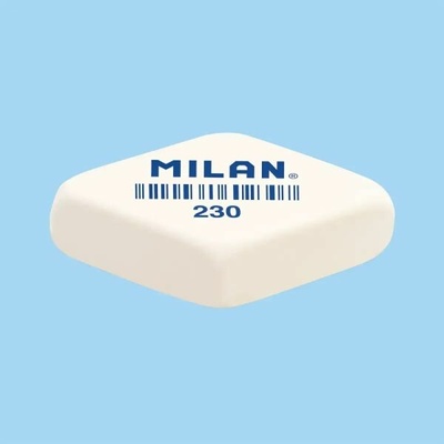 Milan 230 guma kosoštvorec biela