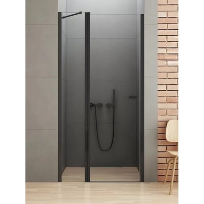New Trendy D-0242A-WK NEW SOLEO BLACK jednokrídlové sprchové dvere 100 cm, vzpera 100 x 195 cm čierna