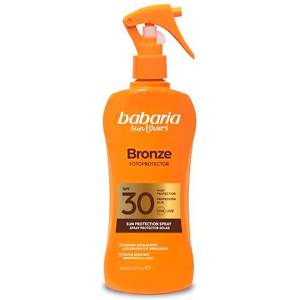 Babaria Aloe Bronze Sunscreen Spray Spf 30 200Ml - Orange (Multicolor)