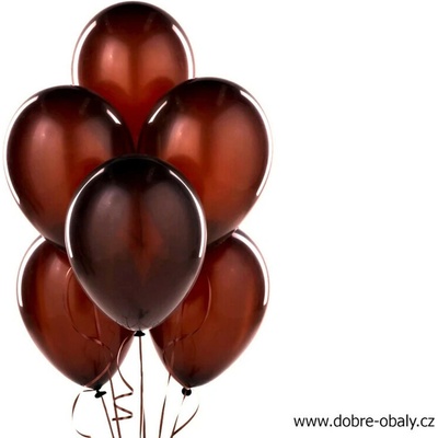 balónky PEARL HNĚDÉ
