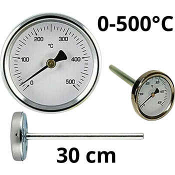 WATTS TB63-300, 0-500°C Термометър за димни газове със сонда 300mm (TB63300500)
