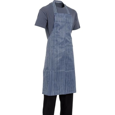 Whites Chefs Clothing Whites voděodolná náprsní zástěra modrobílá