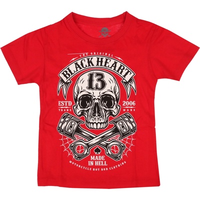 Black heart детска тениска black heart - rider ЧЕРВЕНА - ЧЕРВЕНА - 17187