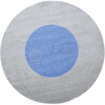 Полша Кръгъл килим диаметър - 2 м. - сиво-синьо