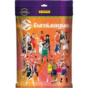 PANINI Колекционерски албум и стикери Panini - Euroleague 2026: Starter Pack Album plus 20 Stickers (4 packs of 5 stickers) (115412)