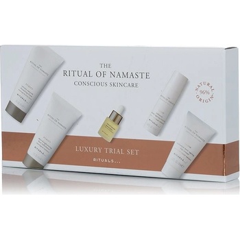Rituals Ritual of Namasté čisticí peeling na obličej 30 ml + denní sérum na obličej 10 ml + obnovující pleťový booster 4 ml + denní krém 10 ml + čisticí pěna 30 ml