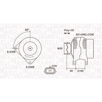 Alternátor MAGNETI MARELLI 063731974010