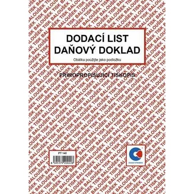 Baloušek Tisk PT140 Dodací list, daňový doklad A5 – Hledejceny.cz