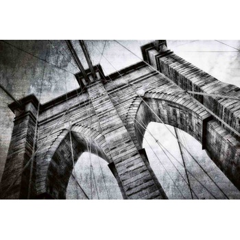 DIMEX ART s. r. o Флизелинов фототапет монохромен бруклински мост 375 x 250 см