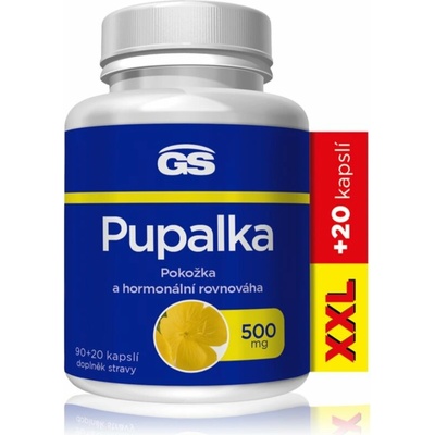 GS Pupalka Forte s vitaminem E kapsle pro klidnou menstruaci 110 kapslí