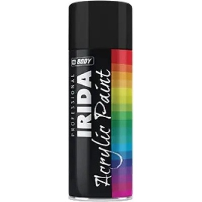 HB BODY IRIDA TEXTURE - texturovaná barva i na plasty ve spreji černá 400ml