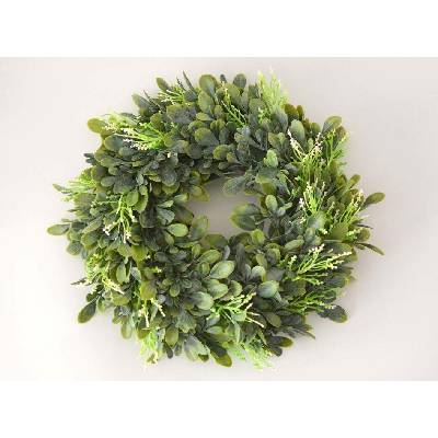 Umělý věnec BUXUS nezdobený prům. 28 cm