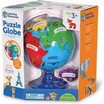 Learning Resources - Детски глобус-пъзел с континентите (LER7735)