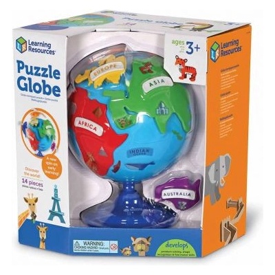 Learning Resources - Детски глобус-пъзел с континентите (LER7735)