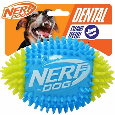 Nerf Dog pískacia futbalová lopta so spikemi 15 cm
